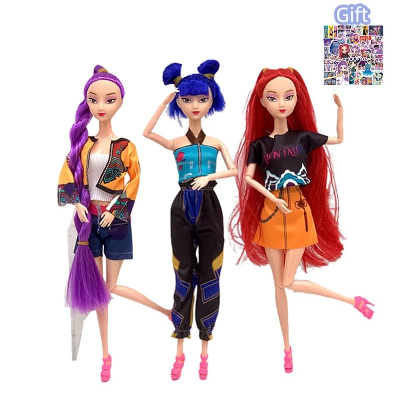 NEW Merchandise Rumi Mira Zoyi Character Figurine Birthday Gift Fan Club Gifts 11 Joints Are Movable Kpop Demon Hunters Action