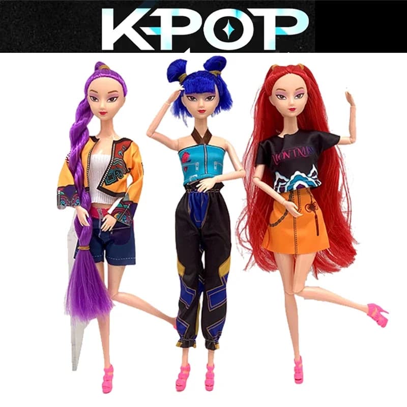 NEW Merchandise Rumi Mira Zoyi Character Figurine Birthday Gift Fan Club Gifts 11 Joints Are Movable Kpop Demon Hunters Action