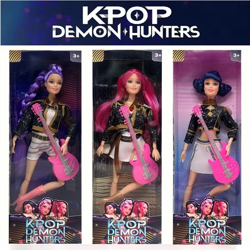 Hot Sell With Delicate Texture Anime 30CM KPop Demon Hunters Doll Vinyl Toy Rumi Mira Zoey Birthday Surprise Gift For Girls*****