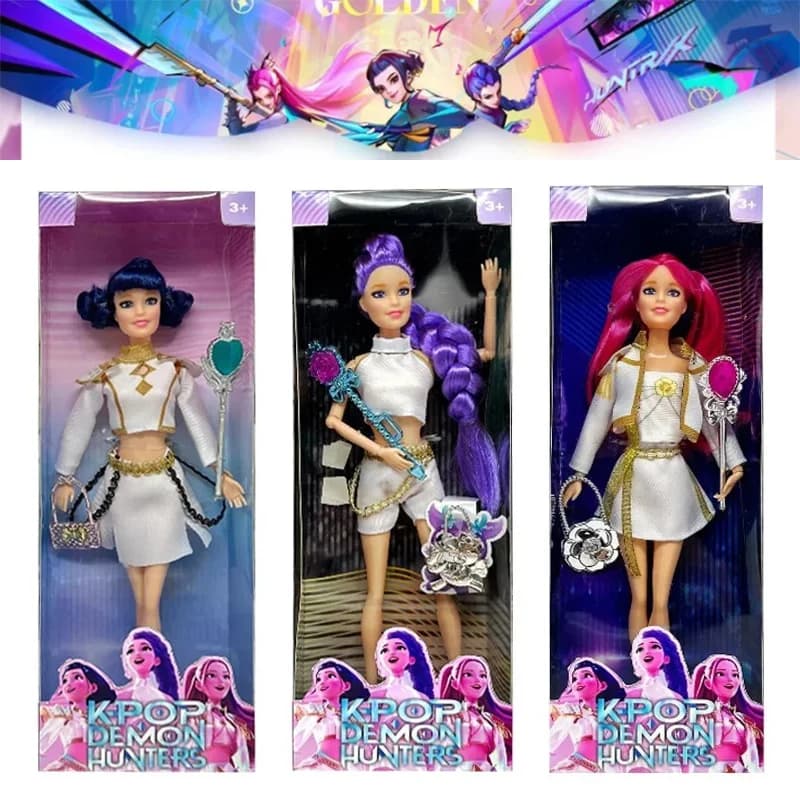 NEW Doll Toy Kpop Demon Hunters Action Figure Toy Rumi Mira Zoey Beautiful Princess Baby Girl Doll Plastic DIY Toy for Girl /*-